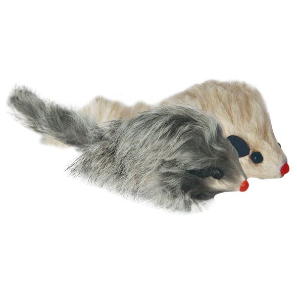 Игрушка для кошек Triol мышь с пищалкой 75 мм.